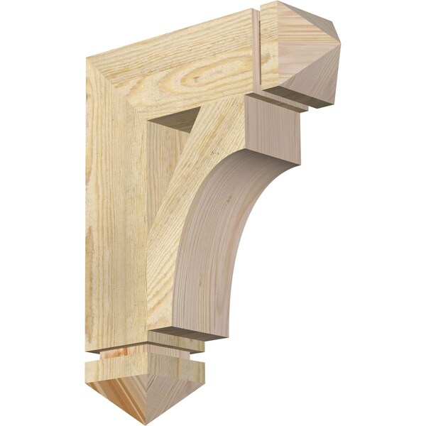 Ekena Millwork Westlake Arts & Crafts Rough Sawn Bracket, Douglas Fir, 4"W x 14"D x 18"H BKT04X14X18WTL03RDF - main
